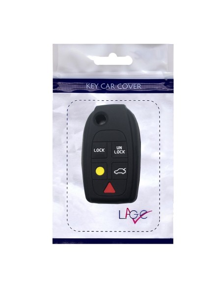 Guscio in Silicone Cover Chiave per Telecomando Volvo Portachiavi Nero 5 Tasti V40 V70 C70 S40 S60 S70 S80 XC70 XC90