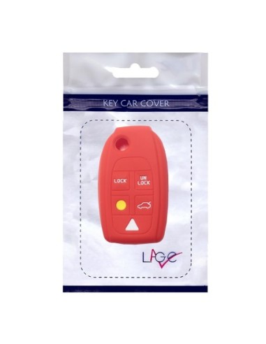 Guscio Silicone Cover Chiave per Telecomando Volvo Portachiavi Rosso 5 Tasti V40 V70 C70 S40 S60 S70 S80 XC70 XC90