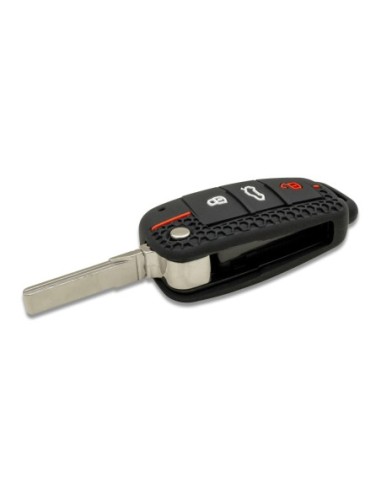 Guscio in Silicone Cover Chiave per Telecomando Audi A1 A3 A4 A6 A8 TT Q5 Q7 R8 S4 S6 Portachiave - Nero