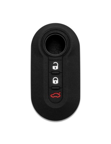 Guscio copri chiave Don't touch my Key cover accessorio portachiavi 3 tasti in silicone compatibile con Fiat 500, Panda, Punto, Bravo e Lancia Ypsilon, Delta