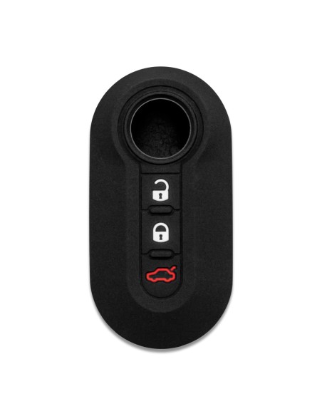 Guscio copri chiave Don't touch my Key cover accessorio portachiavi 3 tasti in silicone compatibile con Fiat 500, Panda, Punto, Bravo e Lancia Ypsilon, Delta