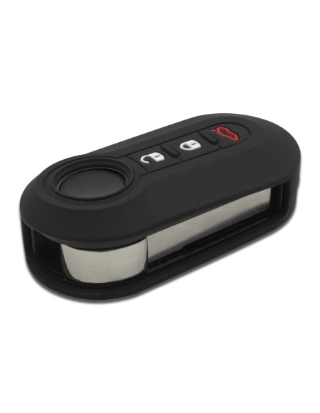 Guscio copri chiave Don't touch my Key cover accessorio portachiavi 3 tasti in silicone compatibile con Fiat 500, Panda, Punto, Bravo e Lancia Ypsilon, Delta