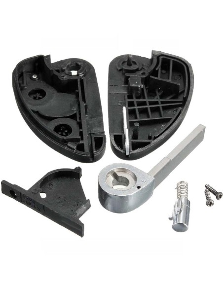 Ricambio Chiave per Telecomando Alfa Romeo 147 156 159 164 166 Spider Brera Giulia Mito GTV GT Guscio con Lama 2 Tasti