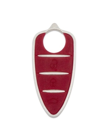 Pulsanti di Ricambio in Silicone Chiave Telecomando 3 Tasti Alfa Romeo MiTo Giulietta Brera 159 Rosso