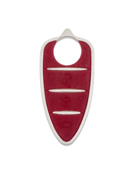 Pulsanti di Ricambio in Silicone Chiave Telecomando 3 Tasti Alfa Romeo MiTo Giulietta Brera 159 Rosso