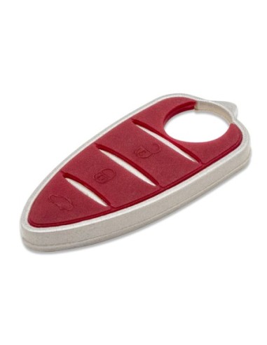 Pulsanti di Ricambio in Silicone Chiave Telecomando 3 Tasti Alfa Romeo MiTo Giulietta Brera 159 Rosso