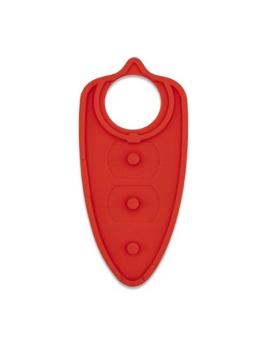 Pulsanti di Ricambio in Silicone Chiave Telecomando 3 Tasti Alfa Romeo MiTo Giulietta Brera 159 Rosso con Tasti Bianchi
