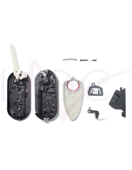 Ricambio Chiave per Telecomando Alfa Romeo MiTo Giulietta Brera 159 Guscio con Lama 3 Tasti