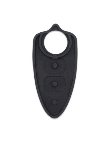 Pulsanti di Ricambio in Silicone Chiave Telecomando 3 Tasti Alfa Romeo MiTo Giulietta Brera 159 Nero con Tasti Bianchi
