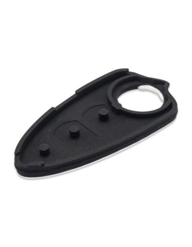 Pulsanti di Ricambio in Silicone Chiave Telecomando 3 Tasti Alfa Romeo MiTo Giulietta Brera 159 Nero con Tasti Bianchi