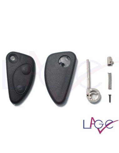 Ricambio Chiave per Telecomando Alfa Romeo 147 156 159 164 166 GTV GT GTA Spider Alfetta Brera Giulia GT Guscio con Lama 2 Tasti