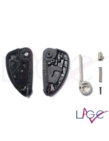 Ricambio Chiave per Telecomando Alfa Romeo 147 156 159 164 166 GTV GT GTA Spider Alfetta Brera Giulia GT Guscio con Lama 2 Tasti