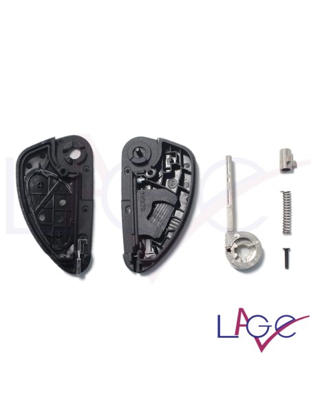 Ricambio Chiave per Telecomando Alfa Romeo 147 156 159 164 166 GTV GT GTA Spider Alfetta Brera Giulia GT Guscio con Lama 2 Tasti