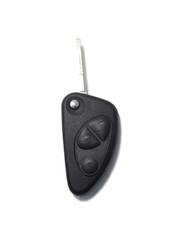 Ricambio Chiave per Telecomando Alfa Romeo 145 146 147 156 159 164 166 GTV GT GTA Spider Alfetta Brera Giulia GT Guscio con Lama 3 Tasti