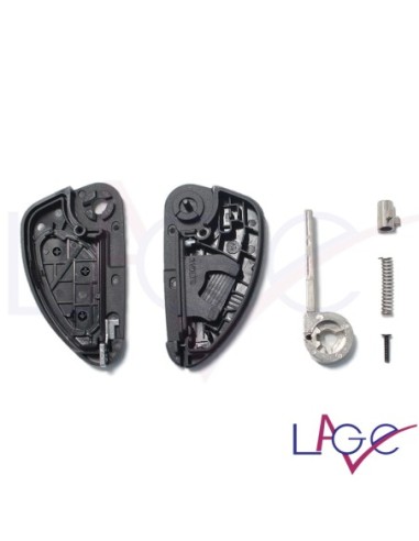 Ricambio Chiave per Telecomando Alfa Romeo 145 146 147 156 159 164 166 GTV GT GTA Spider Alfetta Brera Giulia GT Guscio con Lama 3 Tasti