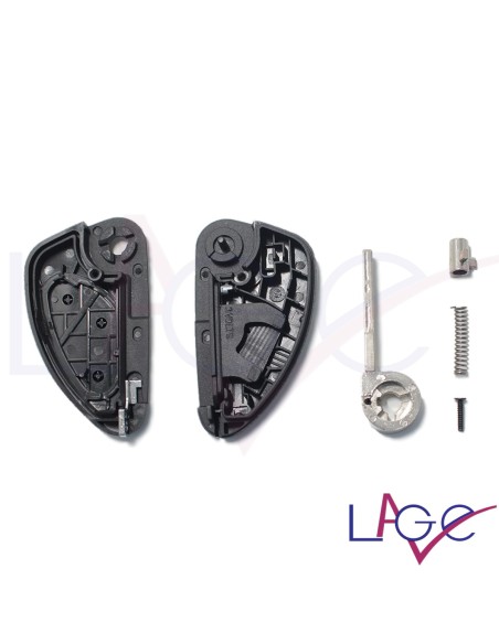 Ricambio Chiave per Telecomando Alfa Romeo 145 146 147 156 159 164 166 GTV GT GTA Spider Alfetta Brera Giulia GT Guscio con Lama 3 Tasti