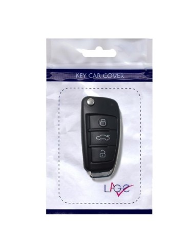 Ricambio Chiave 3 Tasti Guscio con Lama per Telecomando Audi A1 A3 A4 A6 A8 TT Q5 Q7 R8 S3 S4 S6 RS4 RS6 Nero