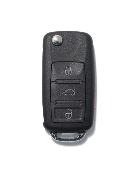 Ricambio Chiave 3 Tasti + 1 Guscio con Lama per Telecomando Audi A1 A3 A4 A6 A8 Q5 Q7 Nero