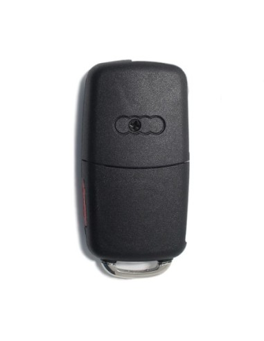 Ricambio Chiave 3 Tasti + 1 Guscio con Lama per Telecomando Audi A1 A3 A4 A6 A8 Q5 Q7 Nero