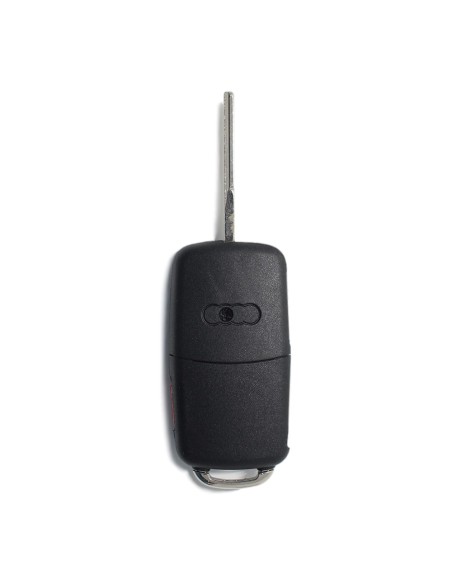 Ricambio Chiave 3 Tasti + 1 Guscio con Lama per Telecomando Audi A1 A3 A4 A6 A8 Q5 Q7 Nero