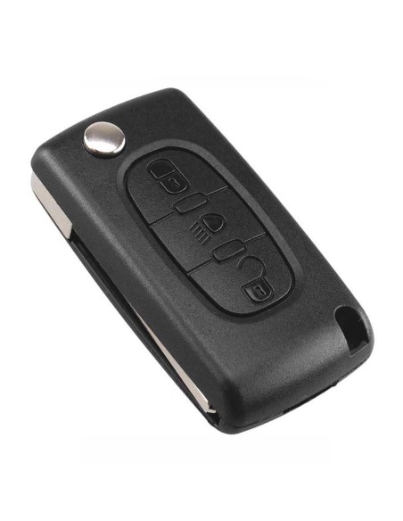 Ricambio Chiave per Telecomando Citroen C2 C3 C4 C5 C6 C8 Xsara Picasso Guscio con Lama 3 Tasti