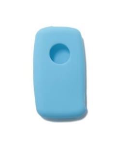 Guscio in Silicone Cover Chiave Telecomando Volkswagen Seat Skoda Portachiave Azzurro VW Golf Passat Polo Touran Tiguan Eos Sharan Touareg Phateon Caddy T5 Amarok Lupo Seat Altea Alhambra Leon Ibiza Exeo Cordoba Arosa Skoda Octavia Fabia Superb Roomster 2