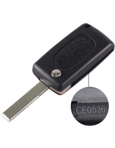 Ricambio Chiave per Telecomando Citroen C2 C3 C4 C5 C6 C8 Xsara Picasso Guscio con Lama 3 Tasti