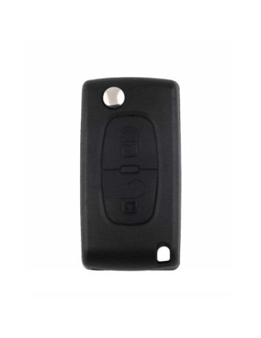 Ricambio Chiave 2 Tasti Guscio con Lama per Telecomando Citroen Nero  C1 C2 C3 C4 C5 Picasso Berlinga