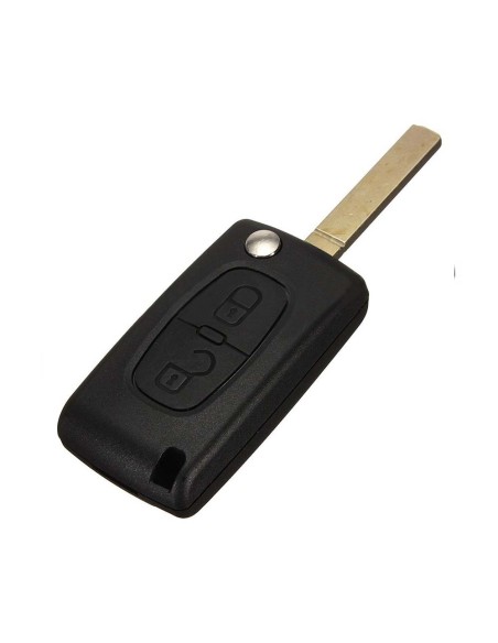 Ricambio Chiave 2 Tasti Guscio con Lama per Telecomando Citroen Nero  C1 C2 C3 C4 C5 Picasso Berlinga