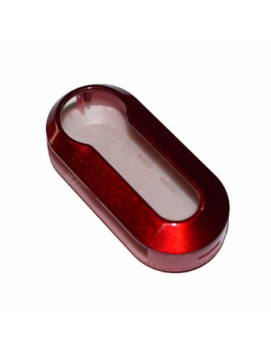 Guscio in Plastica Rigida Cover Chiave per Telecomando Fiat Grande Punto Evo Panda Bravo Stilo 500 L e Lancia Y Delta Musa Vernice Rossa