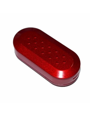 Guscio in Plastica Rigida Cover Chiave per Telecomando Fiat Grande Punto Evo Panda Bravo Stilo 500 L e Lancia Y Delta Musa Vernice Rossa