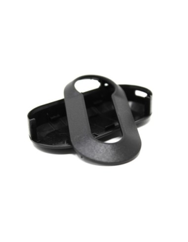 Guscio in Plastica Rigida Cover Chiave per Telecomando Fiat Grande Punto Evo Panda Bravo Stilo 500 L e Lancia Y Delta Musa Nero