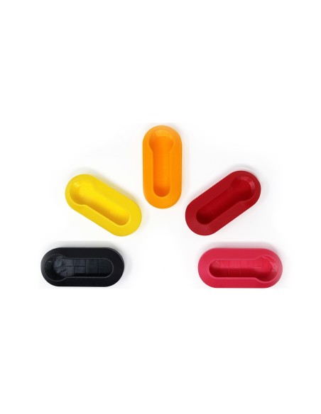 Guscio in Plastica Rigida Cover Chiave per Telecomando Fiat Grande Punto Evo Panda Bravo Stilo 500 L e Lancia Y Delta Musa Nero