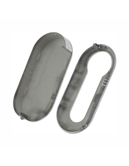 Guscio in Plastica Rigida Cover Chiave per Telecomando Fiat Grande Punto Evo Panda Bravo Stilo 500 L e Lancia Y Delta Musa Vernice Argento