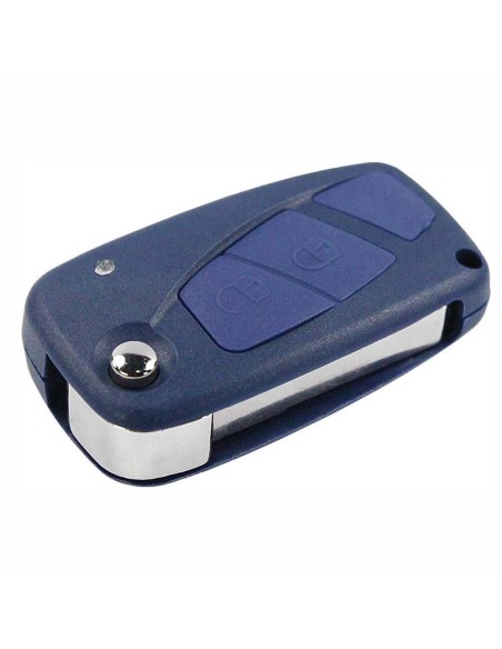 Ricambio Chiave per Telecomando Fiat Blu 3 Tasti Guscio con Lama Panda Grande Punto Bravo Stilo Ducato Ulysse Doblò