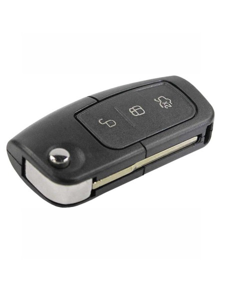 Ricambio Chiave per Telecomando Ford Focus Mondeo Fusion Fiesta Ka Kuga S-Max C-Max Galaxy Guscio con Lama 3 Tasti