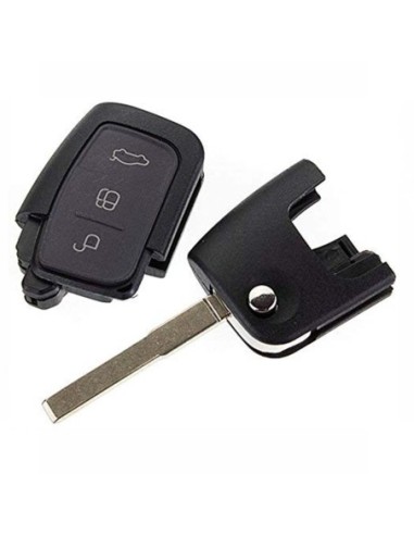 Ricambio Chiave per Telecomando Ford Focus Mondeo Fusion Fiesta Ka Kuga S-Max C-Max Galaxy Guscio con Lama 3 Tasti