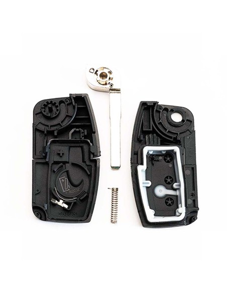 Ricambio Chiave per Telecomando Ford Focus Mondeo Fusion Fiesta Ka Kuga S-Max C-Max Galaxy Guscio con Lama 3 Tasti