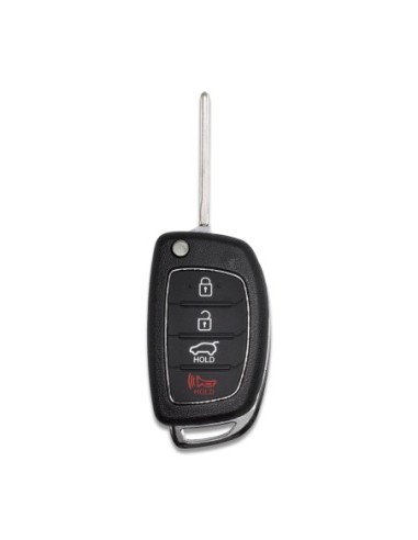 Ricambio Chiave 4 Tasti Guscio con Lama per Telecomando Hyundai Santa Fe i40 ix45 Sonata Tucson Ioniq Accent Elantra i10 i20 ix25 ix35