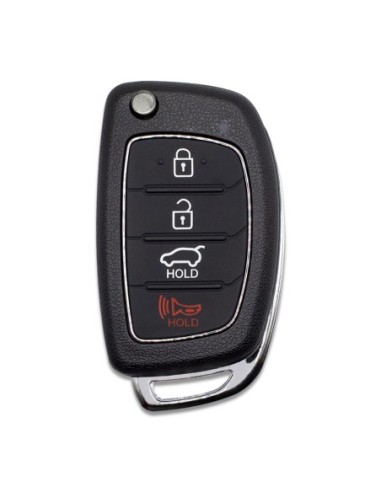 Ricambio Chiave 4 Tasti Guscio con Lama per Telecomando Hyundai Santa Fe i40 ix45 Sonata Tucson Ioniq Accent Elantra i10 i20 ix25 ix35