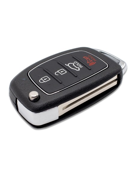 Ricambio Chiave 4 Tasti Guscio con Lama per Telecomando Hyundai Santa Fe i40 ix45 Sonata Tucson Ioniq Accent Elantra i10 i20 ix25 ix35