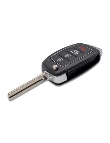 Ricambio Chiave 4 Tasti Guscio con Lama per Telecomando Hyundai Santa Fe i40 ix45 Sonata Tucson Ioniq Accent Elantra i10 i20 ix25 ix35