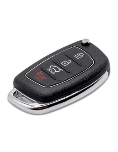 Ricambio Chiave 4 Tasti Guscio con Lama per Telecomando Hyundai Santa Fe i40 ix45 Sonata Tucson Ioniq Accent Elantra i10 i20 ix25 ix35