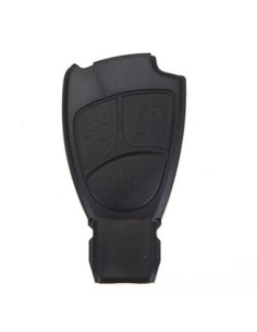 Guscio Cover Scocca Chiave per Telecomando 3 Tasti Mercedes Benz Classe A B C E S CL ML CLK CLS SLK Nero