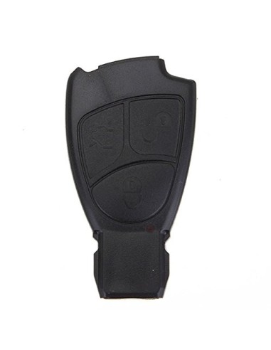 Guscio Cover Scocca Chiave per Telecomando 3 Tasti Mercedes Benz Classe A B C E S CL ML CLK CLS SLK Nero
