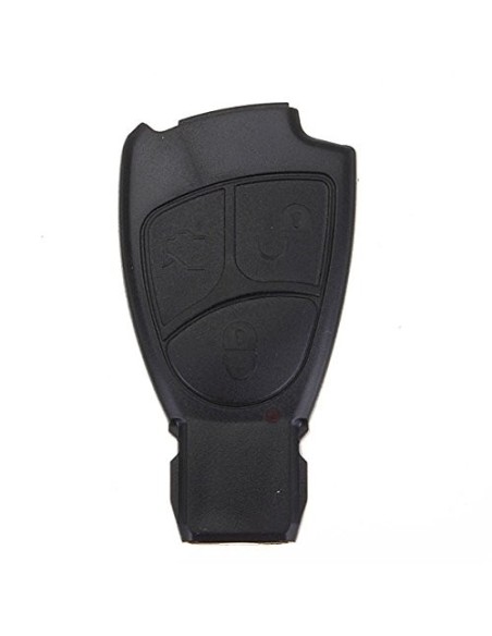 Guscio Cover Scocca Chiave per Telecomando 3 Tasti Mercedes Benz Classe A B C E S CL ML CLK CLS SLK Nero
