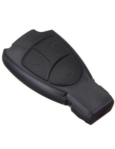 Guscio Cover Scocca Chiave per Telecomando 3 Tasti Mercedes Benz Classe A B C E S CL ML CLK CLS SLK Nero 2