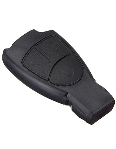 Guscio Cover Scocca Chiave per Telecomando 3 Tasti Mercedes Benz Classe A B C E S CL ML CLK CLS SLK Nero