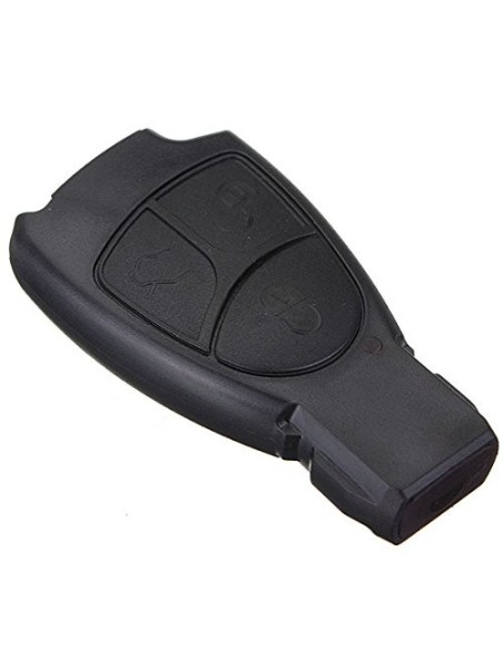 Guscio Cover Scocca Chiave per Telecomando 3 Tasti Mercedes Benz Classe A B C E S CL ML CLK CLS SLK Nero