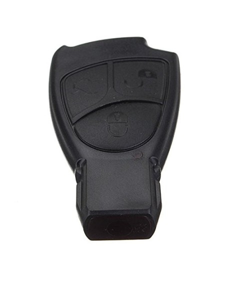 Guscio Cover Scocca Chiave per Telecomando 3 Tasti Mercedes Benz Classe A B C E S CL ML CLK CLS SLK Nero